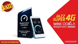 Jazz wins Pakistan’s fastest mobile network Speedtest award from Ookla