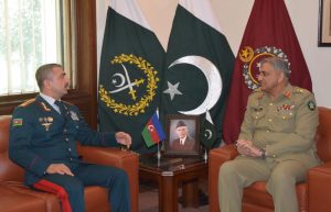 COAS, Azerbaijan State Border Service Chief discuss regional Peace & Stability
