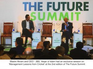 Management through Cricket - JBS and Wasim Akram