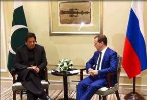 PM Imran & Russian counterpart Medvedev agree to expand bilateral ties