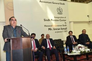 Governor Sindh Imran Ismail inaugurated “Sindh Pensioners Centre” at Accountant General Office in Karachi on Monday. The centre will provide hassle-free pension to the retired employees of Sindh government under one roof. Governor Imran Ismail showed his satisfaction upon the pace of AG office for converting more than 50 percent of the pensioners from manual to direct credit system within a short period of time.