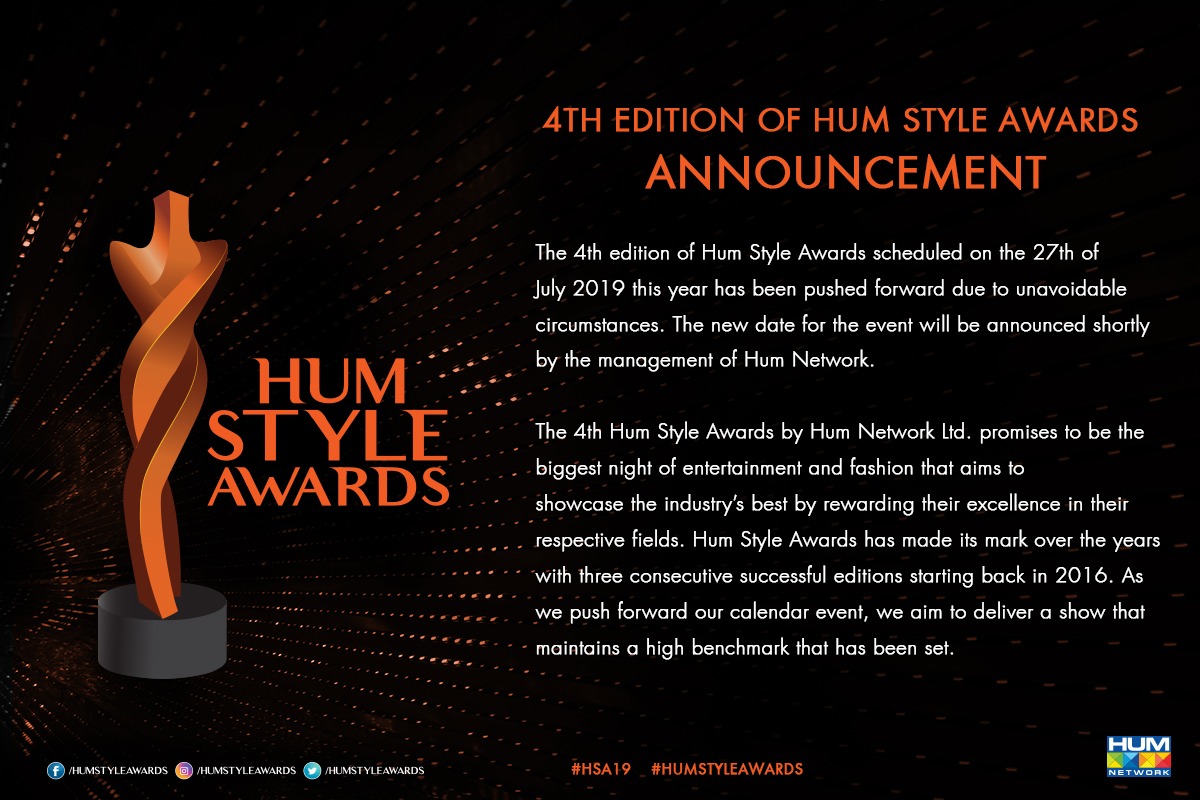 4th Edition of Hum Style Awards Announcement Daily The Azb