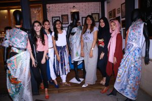 Sania, Rohma, Harmain, Zunaira, Anam and Abbie at MAK by Alkaram Game Night