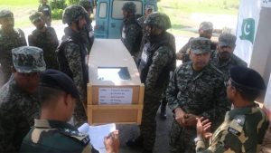 Pakistan hands over dead body of BSF soldier to India