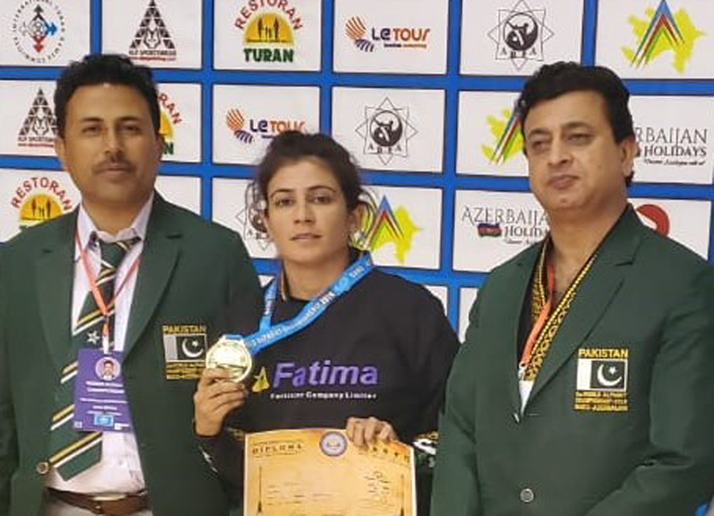 Pakistan’s first ever female athlete wins two golds at the 2nd World Alpagut Championship