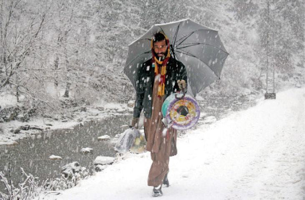 Snowfall in Chitral