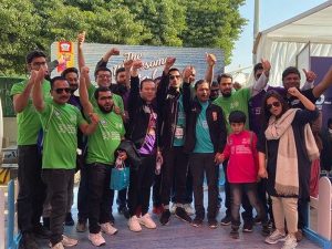 Team EBM with family actively supporting the cause at 5th SOP Marathon
