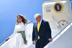 Trump arrives in India