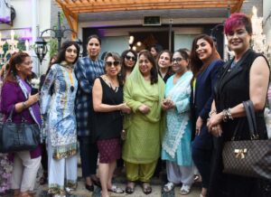 Ribbon cutting ceremony of SM Studio and Salon at Clifton, Karachi done by Rohana Iqbal with Shaista Marghoob, Angie Marshal, Peng and other notable guests.
