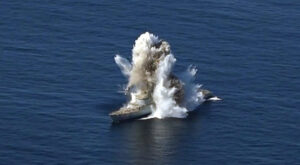 live weapons firing in North Arabian Sea