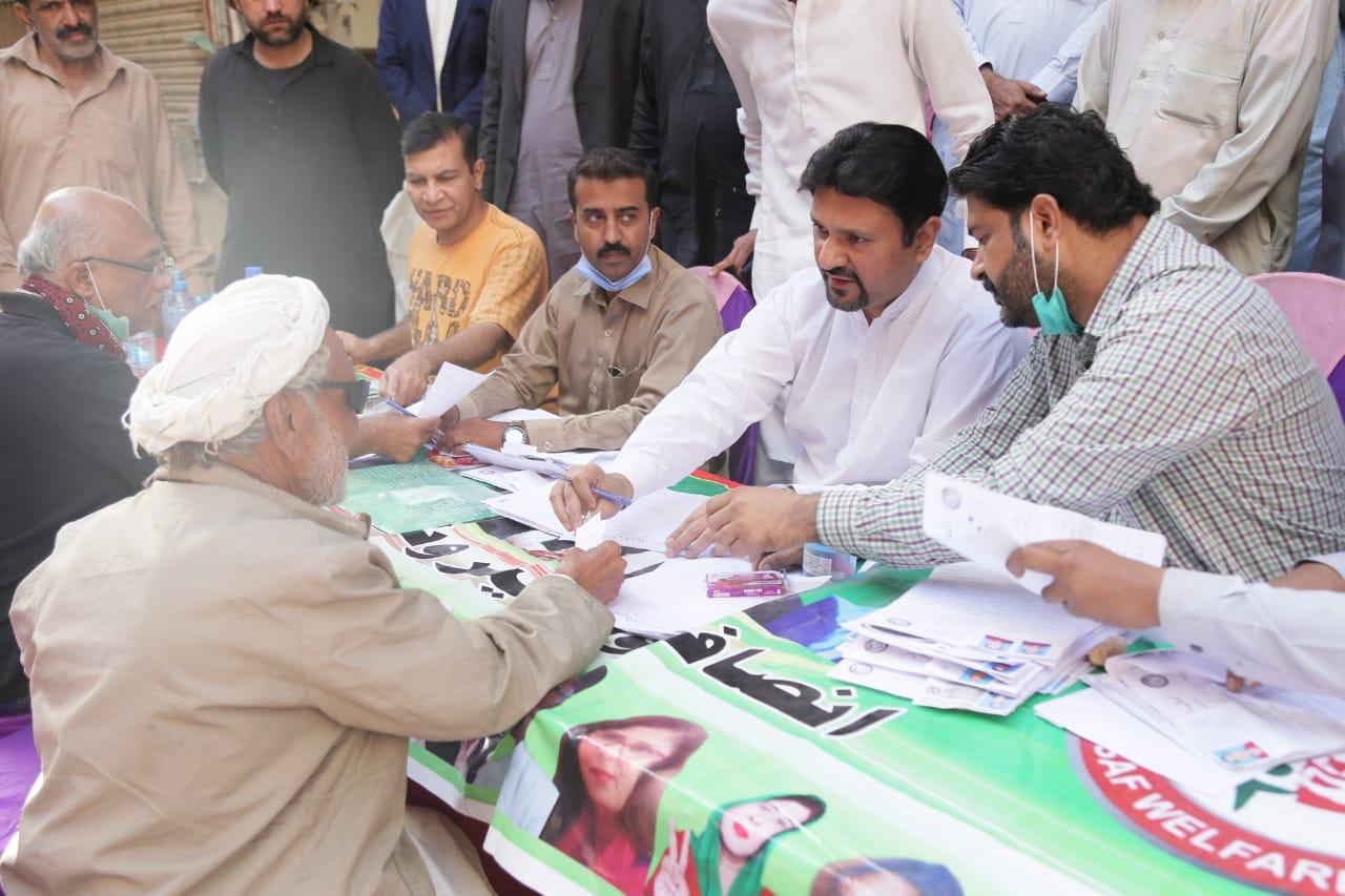 Samir Mir Shaikh visit Lyari to hold an Ehsan Kafaalat Program