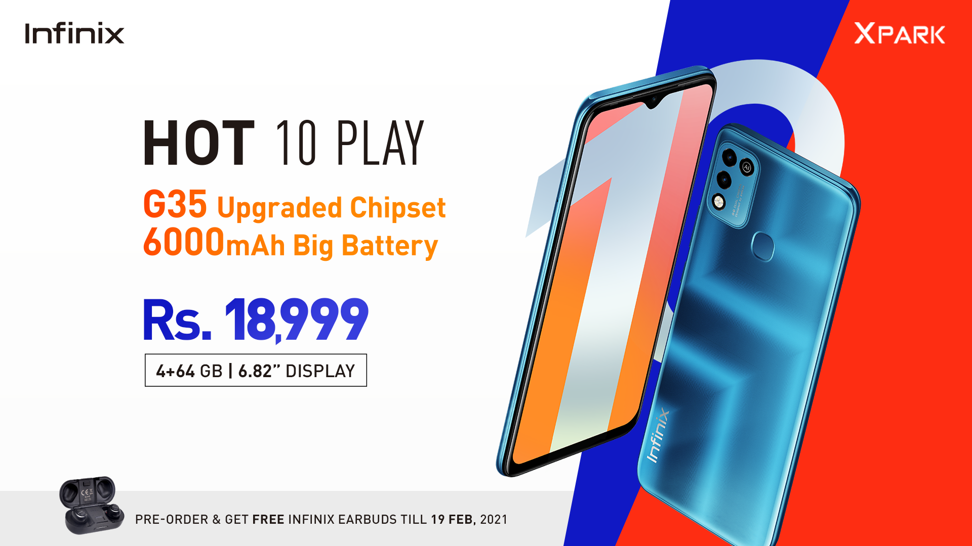 infinix hot 10 play 64