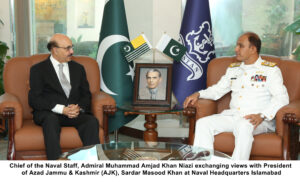 President AJK Meets Chief of the Naval Staff