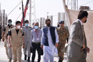 PM visits building