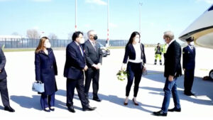 FM arrives in Berlin on a two-day visit