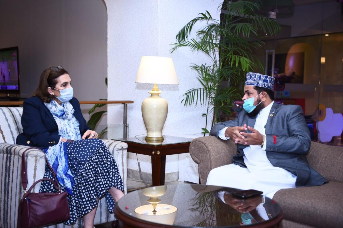 EU Ambassador meets Global Peace Ambassador & Chairman ICPH Allama Ahsan Siddiqui.