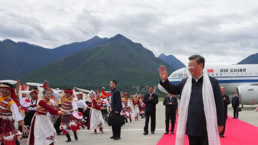 Xi inspects Tibet, stressing lasting stability, high-quality development