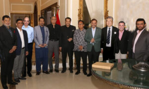 hosted dinner in honor of Dr. Aftab Imam District Governor Rotary