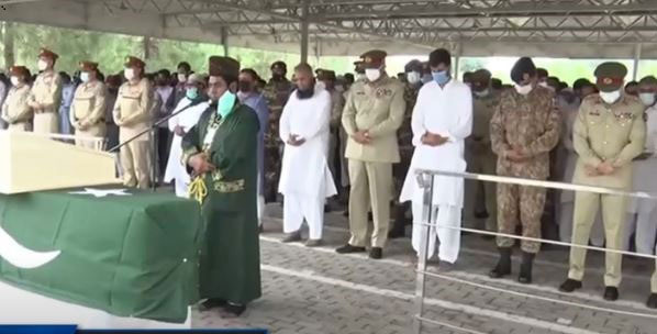 Shaheed Capt Kashif buried with full military honour