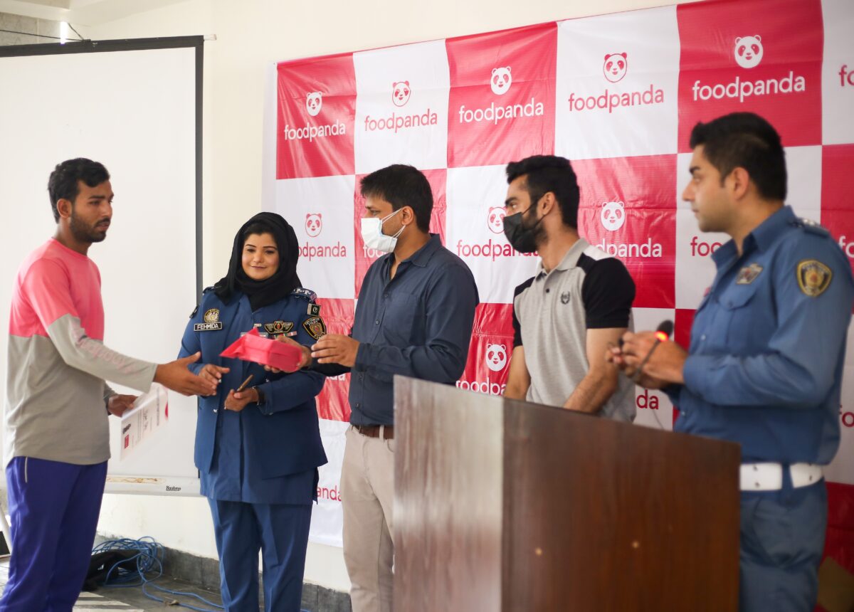 foodpanda making roads safer,organised riding training session