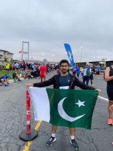 IoBM Student at Istanbul Marathon