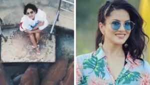Sunny Leone with Sharks