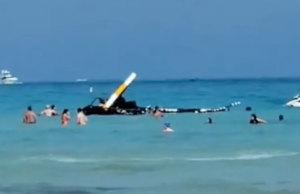 Helicopter crashes into ocean