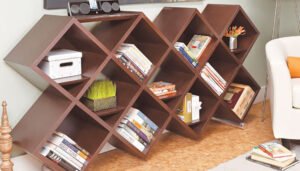 Unique shelf for home library