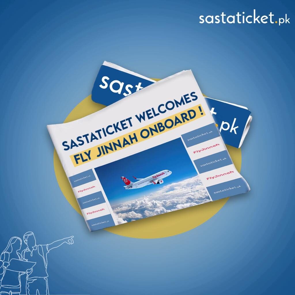 Sastaticket Welcomes Fly Jinnah