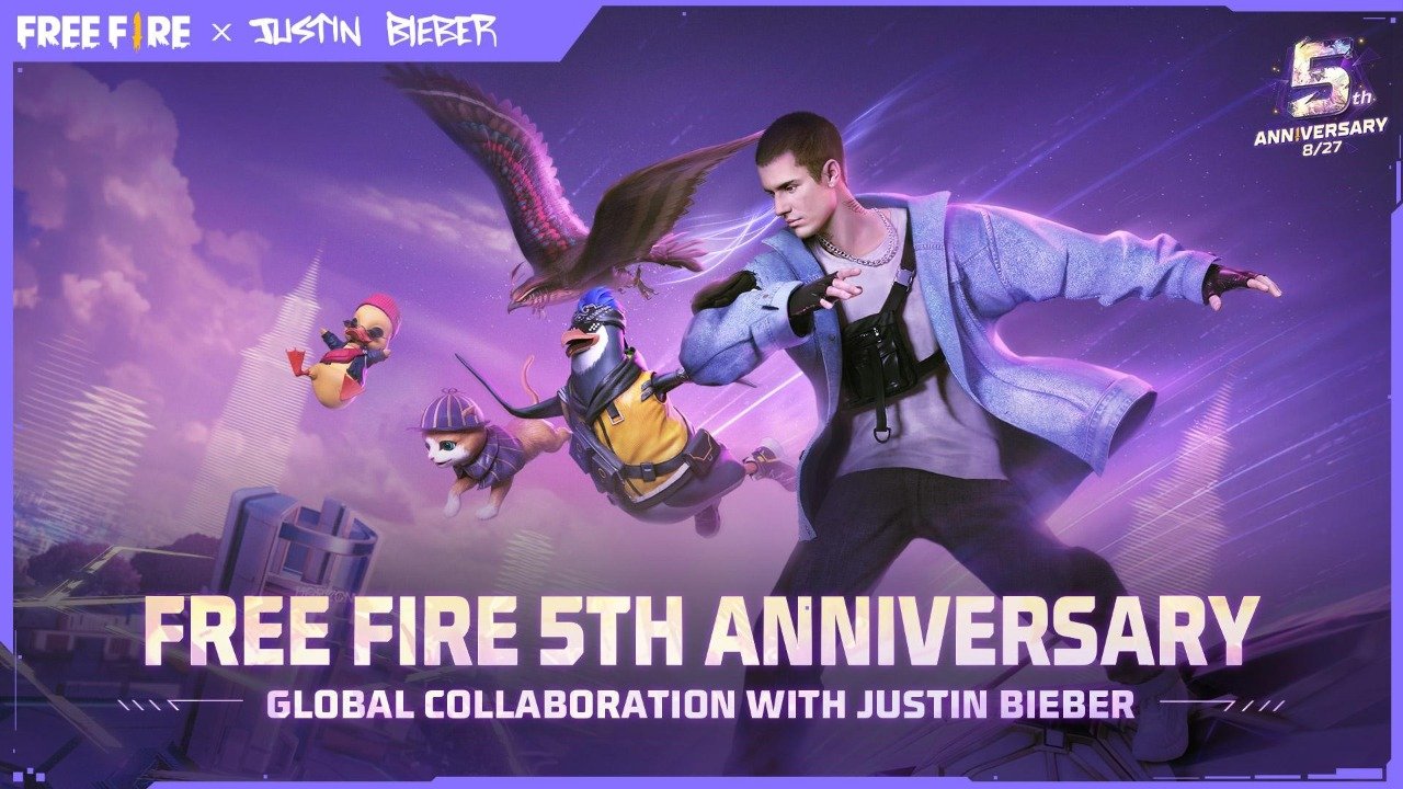 Garena partners with global icon Justin Bieber for Free Fire’s 5th anniversary celebrations