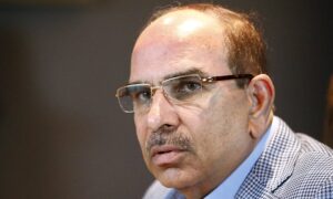Pakistani property developer Malik Riaz Hussain speaks with a Reuters correspondent during an interview at his office in Bahria Town on the outskirts of Islamabad, Pakistan