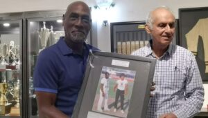 Vivian Richards happy