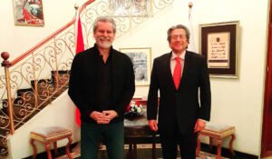 Hamid Asghar Khan and Shahid Kamal at Rabat.