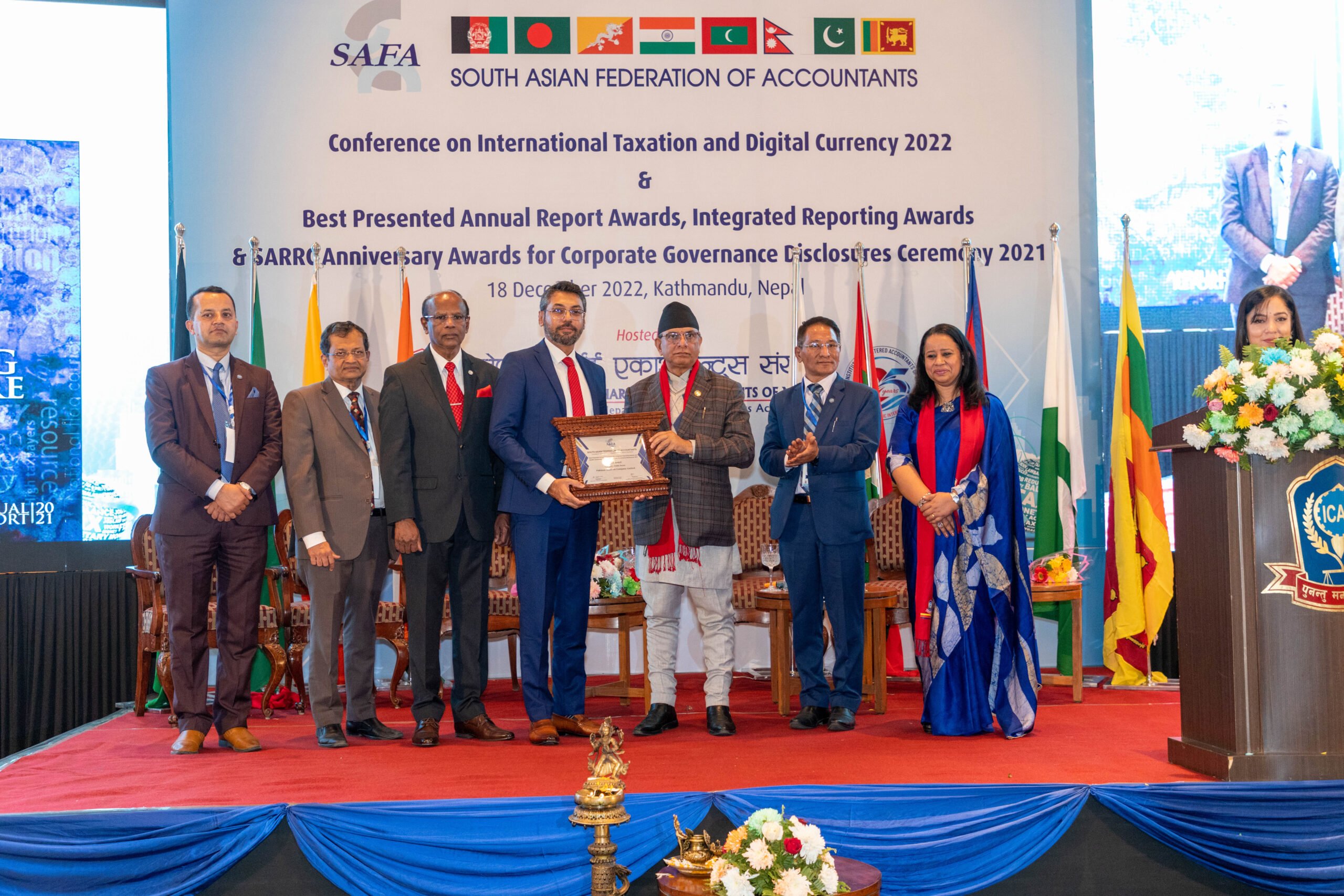 Pakistan State Oil (PSO) wins ‘Silver’ at the prestigious South Asian Federation of Accountants (SAFA).