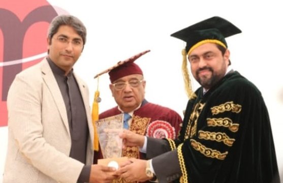 Awarded by IBM to late SM Munir for Business, Philanthropic and Social services.