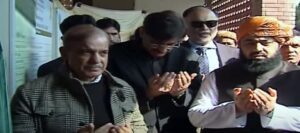 Premier Shahbaz Sharif offers prayers after laying foundation stone of Sukkur-Hyderabad Motorway