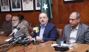Sharjeel Inam Memon and Saeed Ghani Press conference