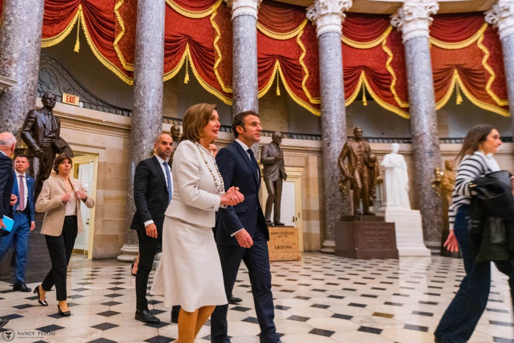 Speaker Pelosi and French President Macron