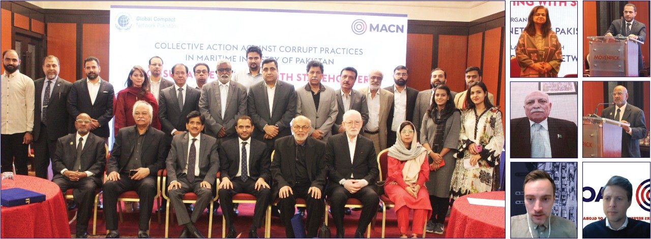 GLOBAL COMPACT NETWORK PAKISTAN EMPHASISES UPON INTEGRATED EFFORTS BY STAKEHOLDERS TO ADDRESS ISSUES OF CORRUPTION IN MARITIME INDUSTRY.