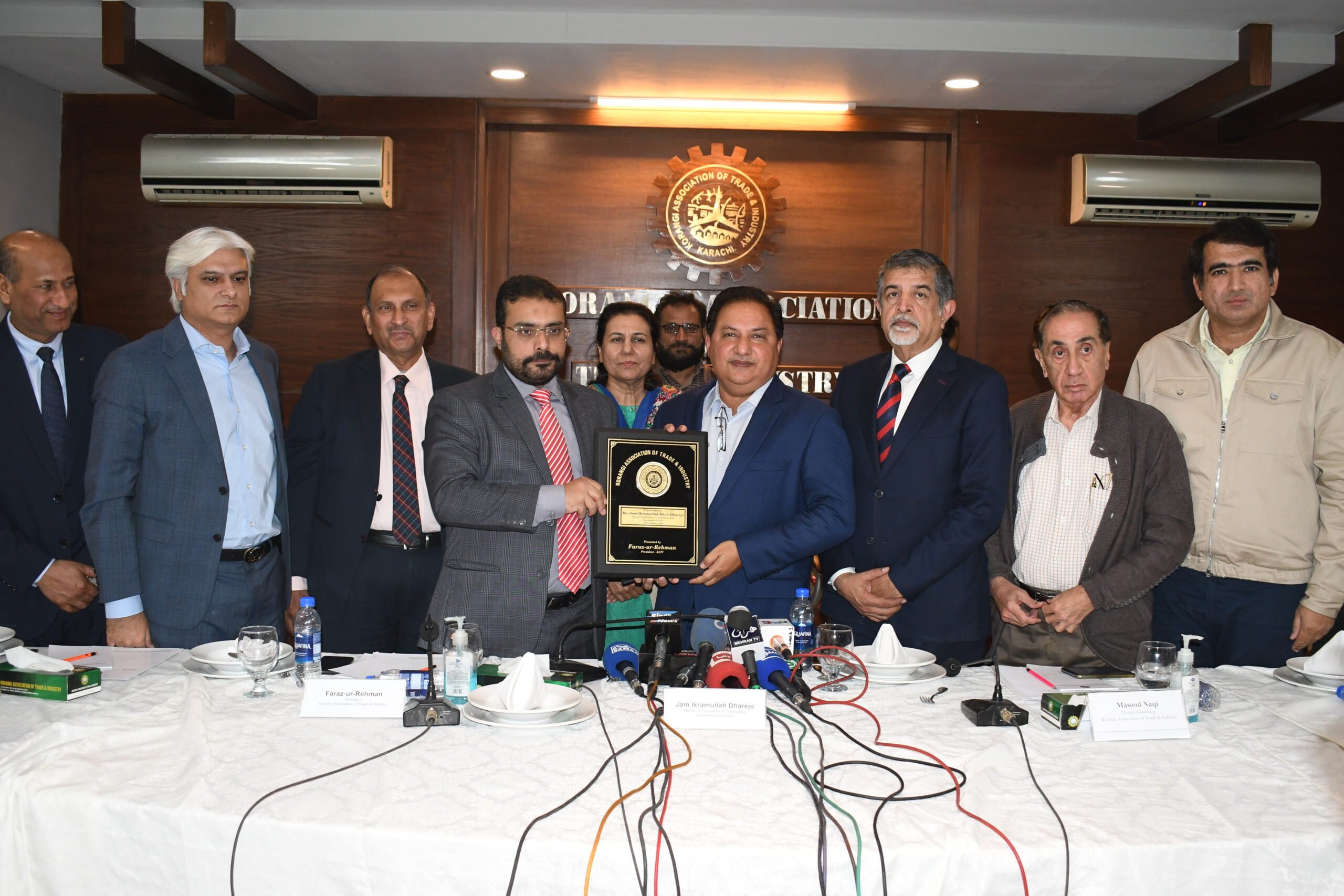 Jam Ikramullah Dharejo orders to prepare a summary of 1 billion for the Korangi Industrial Area.