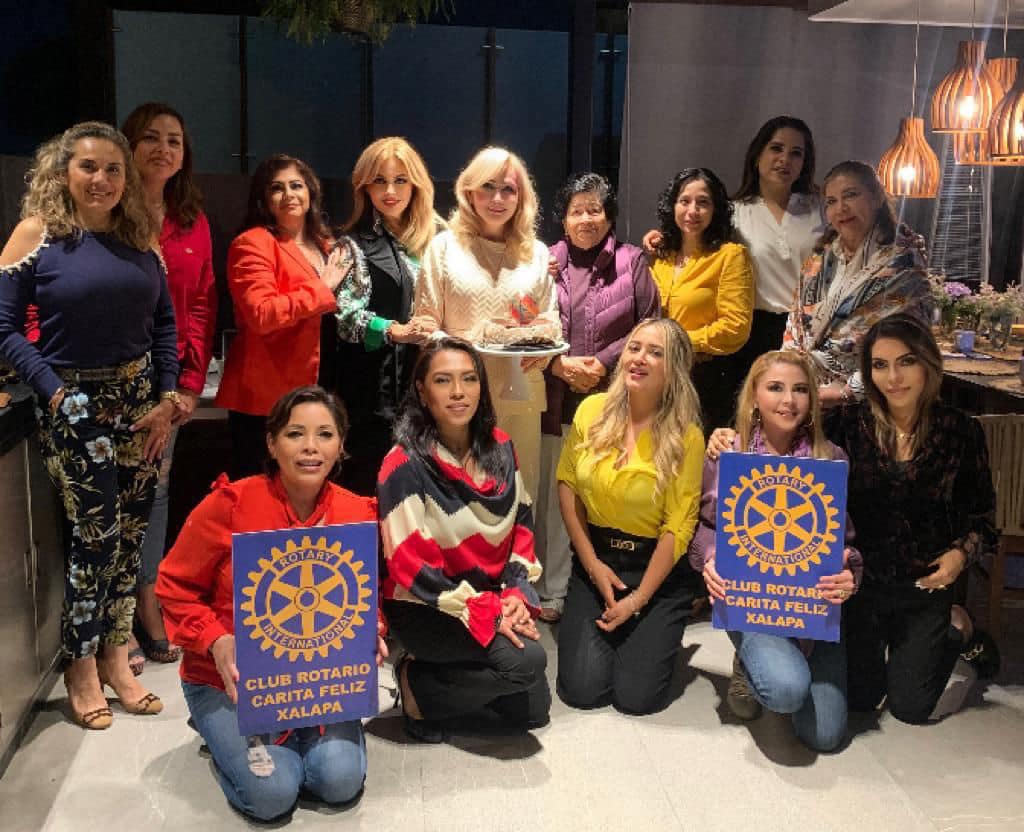 Celebration of Rotary Club Carita Feliz Xalapa to complete one year.