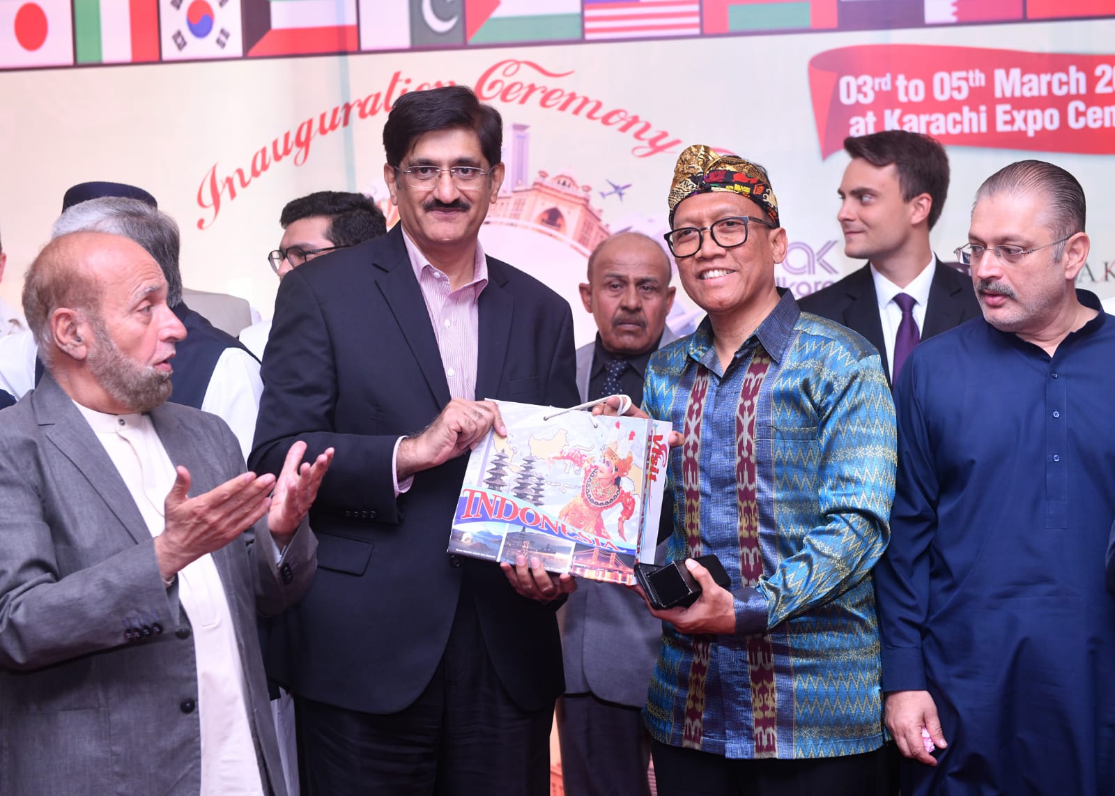 Indonesia Elivens the Opening of the 18th My Karachi.