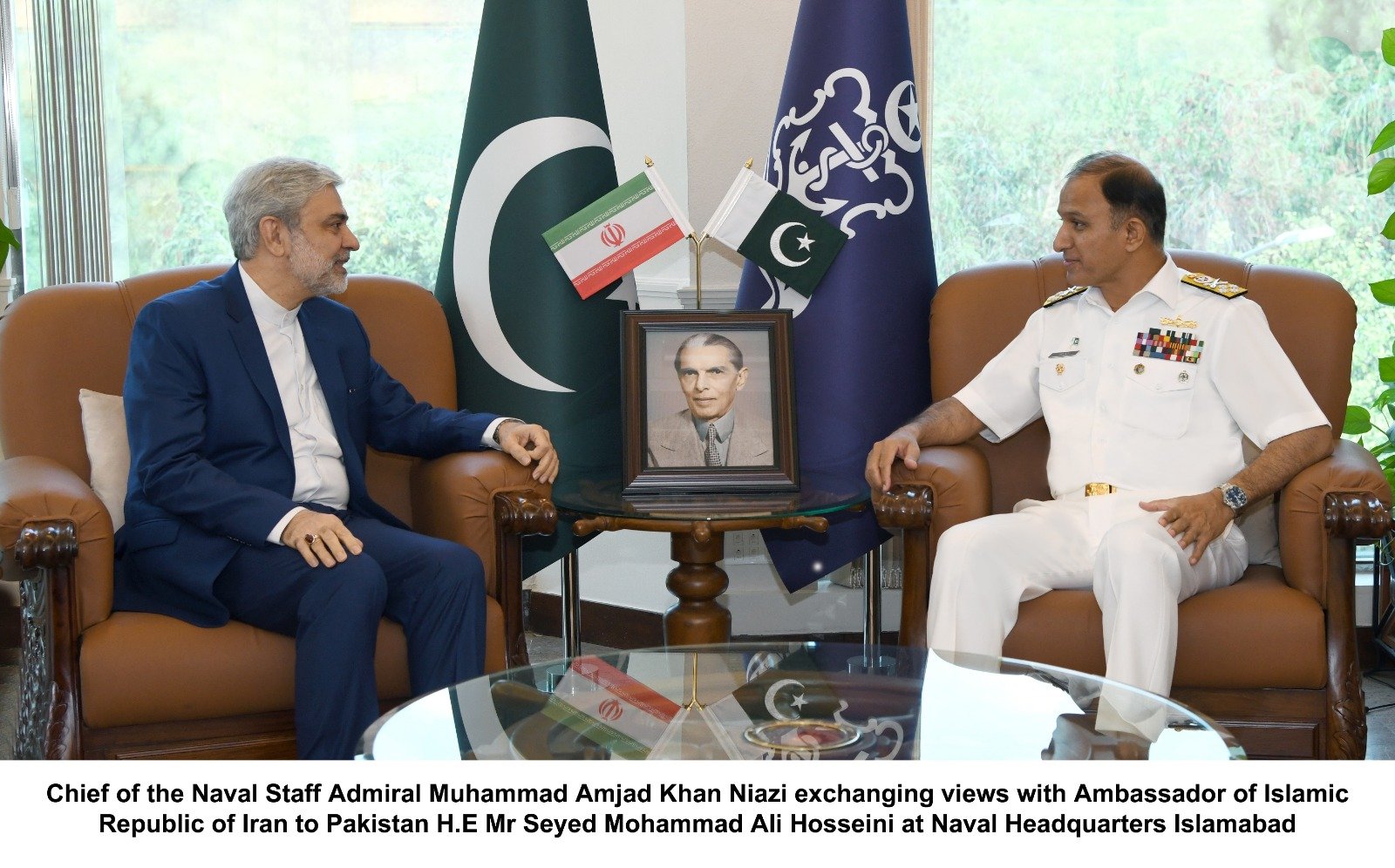Naval Chief meets Ambassador of Islamic Republic of Iran at NH.