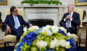 Joe Biden and Gustavo Petro