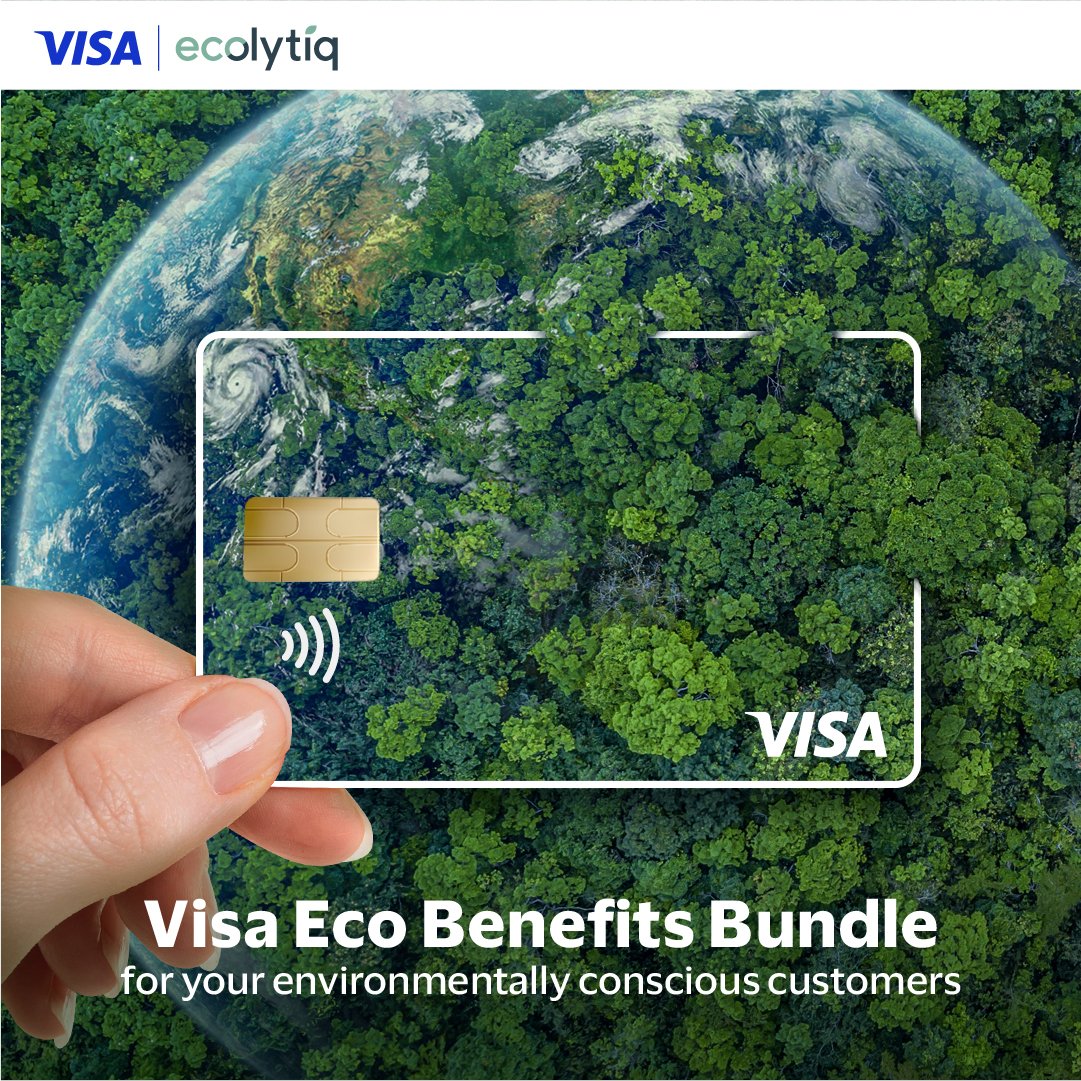 VISA ANNOUNCES THE “VISA ECO BENEFITS” SUSTAINABILITY BUNDLE TO EMPOWER BANKS TO MEET CLIMATE-CONSCIOUS CONSUMER DEMAND (April 13, 2023)