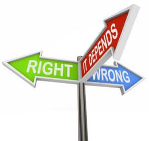 Right-Wrong-It-Depends