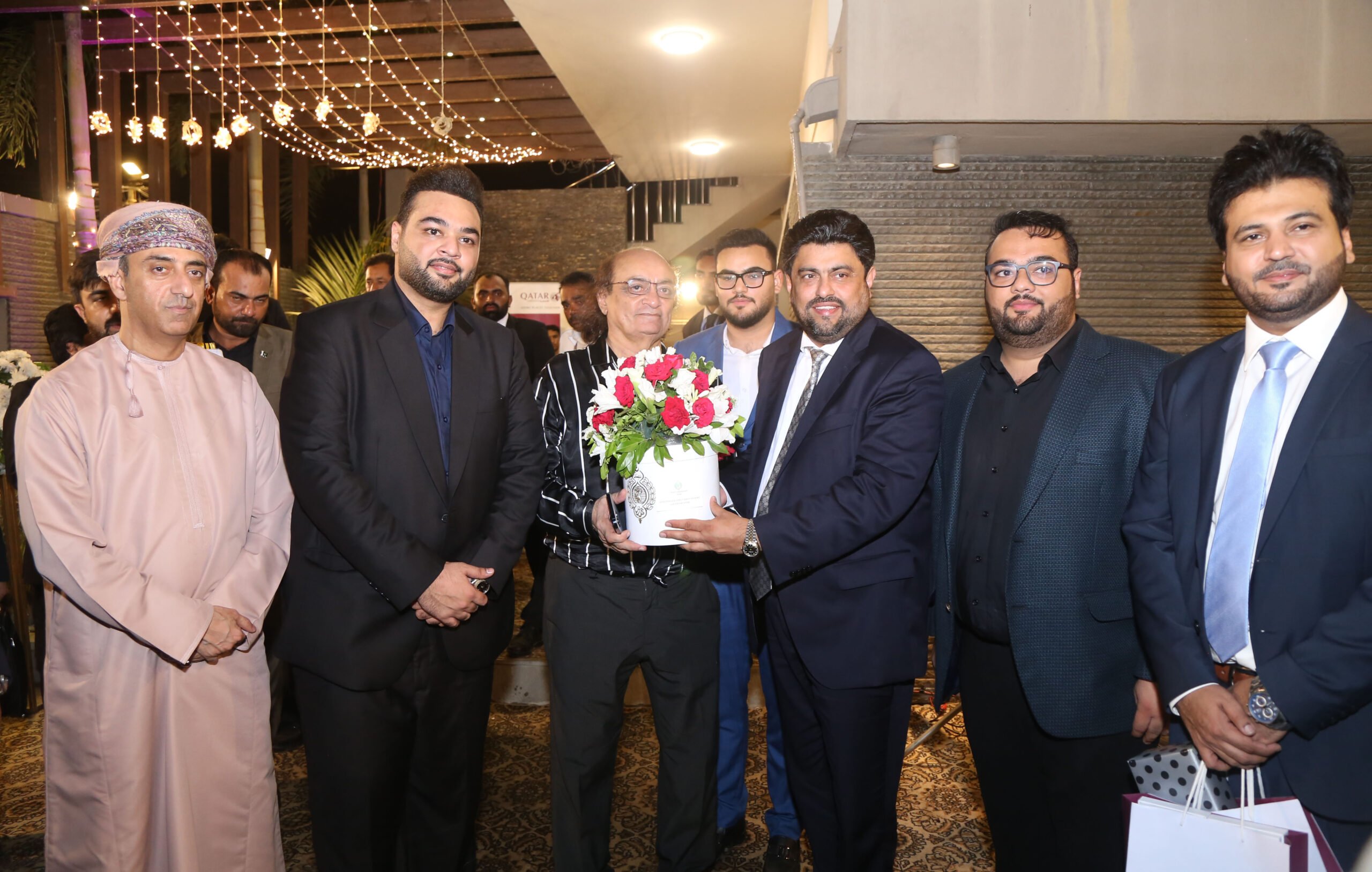 Management of House of Polani & Polifly Travels hosted dinner in honour of newly appointed Qatar Airways Country Manager Khuram Salar.