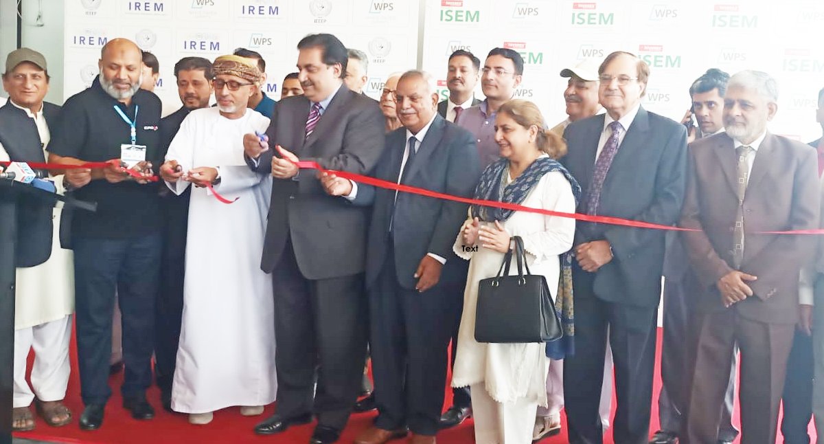 Khurram Dastgir opens three days ISEM & IREM Exhibition at Expo Centre Lahore.