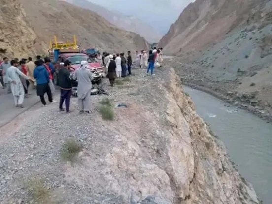 two motorbike riders fell into the Mastuj Bridge at upper Chitral One rescued other missing.