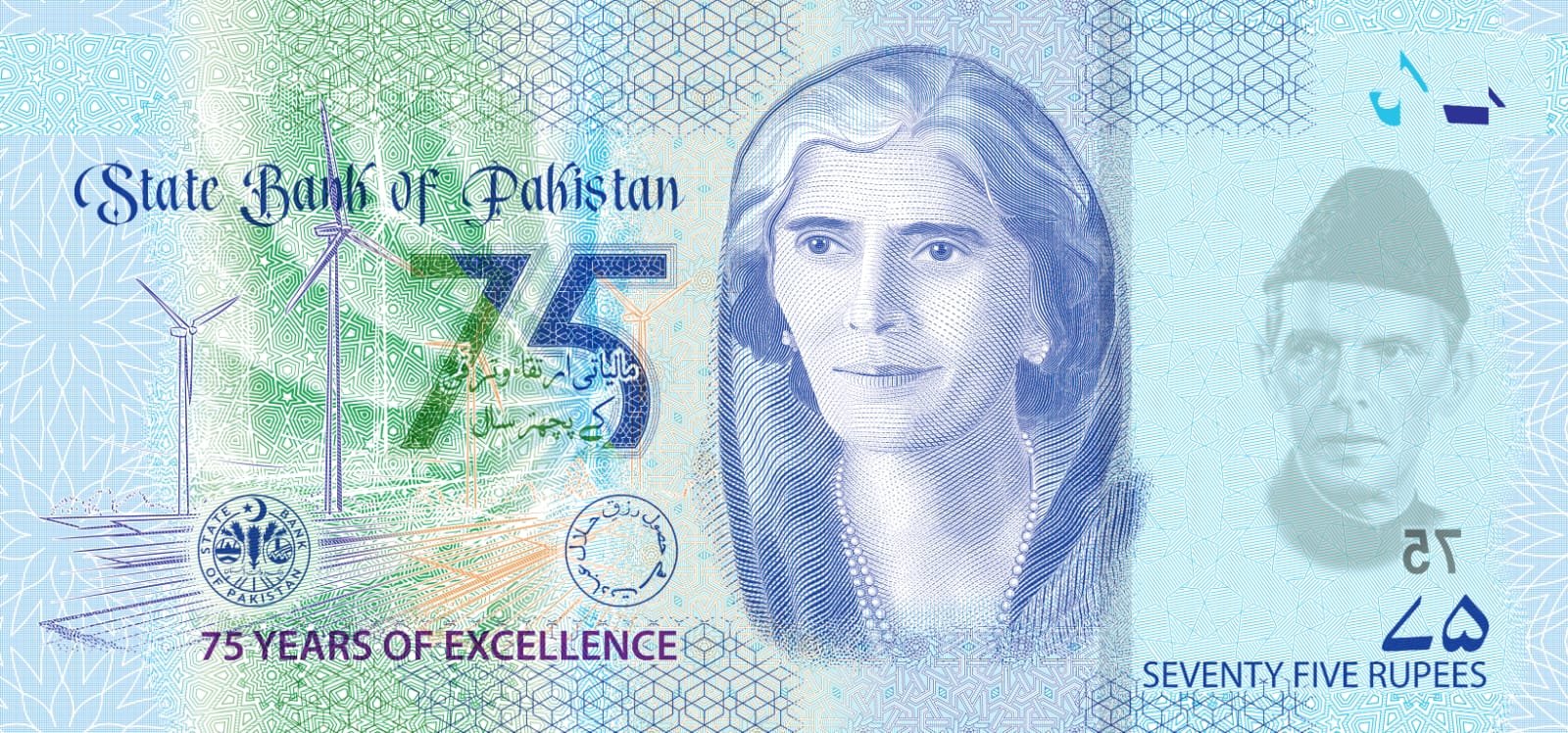 Mr. Jameel Ahmad unveiled a Rs.75 Commemorative Banknote to mark the 75 ...